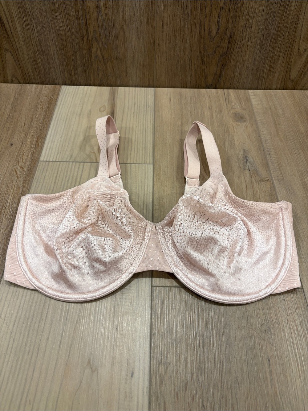 Wacoal 855303 Back Appeal Underwire Bra Unlined Light Pink Nude 36DDD